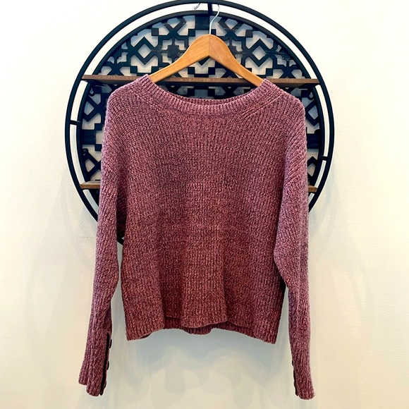💕 Rag & Bone Jubilee Metallic Merino Wool Crop Sweater (L) - Picture 2 of 7